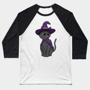 Black Cat Witch Baseball T-Shirt